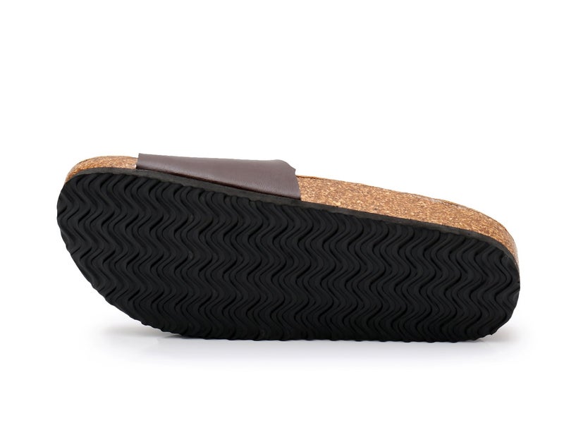 WTW Women's Cork Footbed Sandals Cow Suede Slide Sandals for Women with Adjustable Strap Buckle Open Toe Beach Sandals - Image 5